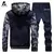 Novo velo conjunto masculino marca de moda agasalho forrado moletom grosso + cal - loja online
