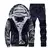 Novo velo conjunto masculino marca de moda agasalho forrado moletom grosso + cal - comprar online