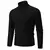 Novo suéter de gola alta masculino cor sólida pulôver de malha quente casual - comprar online