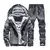 Novo velo conjunto masculino marca de moda agasalho forrado moletom grosso + cal - Zayro