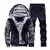 Novo velo conjunto masculino marca de moda agasalho forrado moletom grosso + cal - comprar online