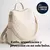 Bolso elegante y multifuncional para dama en color blanco, con diseño moderno y detalles en dorado.