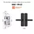 Fechadura eletrônica inteligente para porta, com impressão digital biométrica - Mega Click Shopping