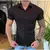 Camisa lisa Masculina Manga curta Praia Social Slim Havaiana Barata ,Tecido e Vi - Kovel