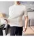 Polo masculino de malha texturizada – Camiseta Soft Lounge com ajuste elástic - comprar online