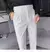 calça de alfaiataria masculina casual de cintura alta e perna reta - Kovel