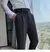 calça de alfaiataria masculina casual de cintura alta e perna reta