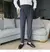 calça de alfaiataria masculina casual de cintura alta e perna reta - comprar online