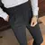 calça de alfaiataria masculina casual de cintura alta e perna reta - comprar online
