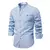 Camisa Social Masculina 100% Algodão Cor Sólida Manga Longa