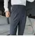 calça de alfaiataria masculina casual de cintura alta e perna reta - Kovel