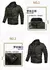 Jaqueta casual de cor sólida, bolso com zíper, gola alta, jaqueta grande, esti - loja online