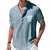 Camisa masculina casual gola alta verão cor sólida manga curta na internet