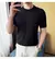 Polo masculino de malha texturizada – Camiseta Soft Lounge com ajuste elástic - loja online