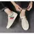 Sapatos casuais masculinos de luxo moda tênis para homens malha leve respiráve - loja online