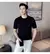 Imagem do Polo masculino de malha texturizada – Camiseta Soft Lounge com ajuste elástic