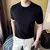 Polo masculino de malha texturizada – Camiseta Soft Lounge com ajuste elástic na internet