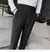 calça de alfaiataria masculina casual de cintura alta e perna reta - loja online