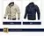 Jaqueta casual de cor sólida, bolso com zíper, gola alta, jaqueta grande, esti - comprar online