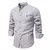 Camisa Social Masculina 100% Algodão Cor Sólida Manga Longa - loja online