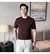 Polo masculino de malha texturizada – Camiseta Soft Lounge com ajuste elástic - comprar online