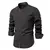 Camisa Social Masculina 100% Algodão Cor Sólida Manga Longa - loja online