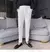 calça de alfaiataria masculina casual de cintura alta e perna reta - comprar online