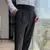 calça de alfaiataria masculina casual de cintura alta e perna reta - loja online