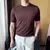 Imagem do Polo masculino de malha texturizada – Camiseta Soft Lounge com ajuste elástic