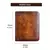 Imagem do Couro genuíno Rfid Carteiras de Proteção para Homens Vintage Thin Short Multi Function ID Credit Card Holder Money Bag