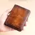 Imagem do Couro genuíno Rfid Carteiras de Proteção para Homens Vintage Thin Short Multi Function ID Credit Card Holder Money Bag