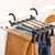 Cabide multifuncional para calças, organizador de roupas, rack de armazenamento ajustável, organizador de armário, cabide de calças, organização doméstica - loja online