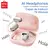 Imagem do Miniso ms162 fones de ouvido inteligentes de tradução bluetooth sem fio fones de ouvido chat viagem de escritório, unidade de driver de 16mm