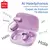 Miniso ms162 fones de ouvido inteligentes de tradução bluetooth sem fio fones de ouvido chat viagem de escritório, unidade de driver de 16mm na internet
