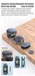 WIFIT Plug and Play 2.4G Chip Microfone de colar com botão de sucção magnética sem fio com estojo de carregamento para gravação de vídeo