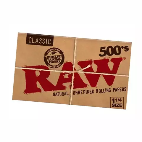 RAW 500 LEAVES BOX/20 - 1 1/4 size - comprar en línea