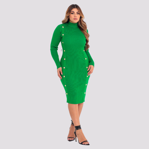 Vestido de Tricô Botões - comprar online