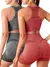 Conjunto Academia - Top e Short Modelador Levanta Bumbum Top Sports Bojo Removível Fitness