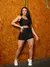 Conjunto para academia Fitness Top alcinha com short saia na internet