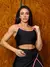 Conjunto para academia Fitness Top alcinha com short saia
