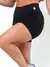 Conjunto Fitness Top Alça e Short Legging Blackout Cós Alto Feminino Liso Básico Academia Zero Transparência - Roxo - OutletZone10