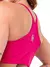 Conjunto Fitness Top Alça e Short Legging Blackout Cós Alto Feminino Liso Básico Academia Zero Transparência - Roxo - comprar online