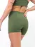 Imagem do Conjunto Fitness Top Alça e Short Legging Blackout Cós Alto Feminino Liso Básico Academia Zero Transparência - Roxo