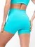 Conjunto Fitness Top Alça e Short Legging Blackout Cós Alto Feminino Liso Básico Academia Zero Transparência - Roxo - loja online