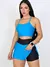 Conjunto Fitness Short Saia + Top de Alça com Bojo - loja online