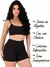 Kit 2 Conjunto Top Costa Nua, com Alça Cruzada e Short bermuda Basic Premium na internet