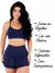 Kit 2 Conjunto Top Costa Nua, com Alça Cruzada e Short bermuda Basic Premium