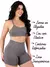 Kit 2 Conjunto Top Costa Nua, com Alça Cruzada e Short bermuda Basic Premium - loja online