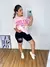 Conjunto feminino blusão oversazed, bermuda legging fitness