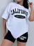 Conjunto feminino blusão oversazed, bermuda legging fitness na internet